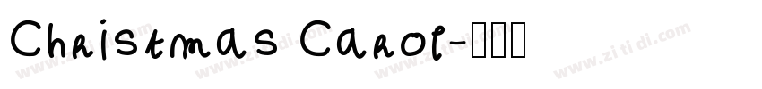Christmas Carol字体转换